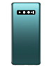 Buy the back glass with camera lens and adhesive for Galaxy S10 in Prism Green, no logo.