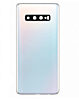 Back Glass with Camera Lens and Adhesive for Galaxy S10 (NO LOGO) (PRISM WHITE)