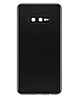 Shop the back glass with camera lens and adhesive for Galaxy S10E in Ceramic Black, no logo.