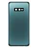 Purchase the back glass with camera lens and adhesive for Galaxy S10E in Prism Green, no logo.