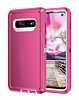 Heavy Duty Case for Galaxy S10E (HOT PINK & WHITE) (Only Ground Shipping)