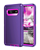 Heavy Duty Case for Galaxy S10E (DARK PURPLE & HOT PINK) (Only Ground Shipping)