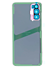 Back Glass with Camera Lens and Adhesive for Galaxy S20 (NO LOGO) (AURO RED)