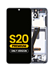 Order the OLED assembly with frame for the Galaxy S20 G980 and G981, Verizon UW, in Cloud White, Premium.