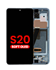 Purchase the OLED assembly with frame for the Galaxy S20 G980 and G981, not compatible with Verizon, in Cloud Blue, Aftermarket OLED.