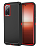 Heavy Duty Case for Galaxy S20 FE (BLACK & RED) (Only Ground Shipping)