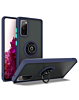 Galaxy S20 FE Hard PC Rear / Soft TPU Colorful Border Case with I-ring Holder - NAVY BLUE (Only Ground Shipping)
