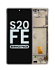 Purchase the OLED Assembly with Frame for Galaxy S20 FE G780 in Cloud White, Service Pack.