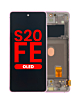 Order the OLED Assembly with Frame for Galaxy S20 FE G780 in Cloud Lavender, Aftermarket OLED.