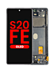 Stock up on the OLED Assembly with Frame for Galaxy S20 FE G780 in Cloud White, Aftermarket OLED.