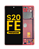 Purchase the OLED Assembly with Frame for Galaxy S20 FE G780 in Cloud Red, Premium.
