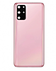 Purchase the Back Glass with Camera Lens and Adhesive for Galaxy S20 Plus, No Logo, Cloud Pink.