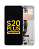 Purchase the OLED Assembly with Frame for Galaxy S20 Plus 5G G985 and G986 in Cloud White, Premium.