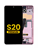 Buy the OLED assembly with frame for the Galaxy S20 G980 and G981, not compatible with Verizon, in Cloud Pink, Premium.