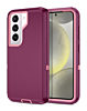 Heavy Duty Case for Galaxy S21 (MAROON & PINK) (Only Ground Shipping)