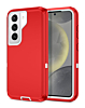 Heavy Duty Case for Galaxy S21 (RED & WHITE) (Only Ground Shipping)