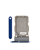 Purchase the Single SIM Card Tray for Galaxy S21 Ultra, S21 Plus, and S21 in Navy Blue.