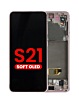 Purchase the OLED Assembly with Frame for Galaxy S21 G991 in Phantom Pink, Aftermarket OLED.