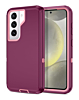 Heavy Duty Case for Galaxy S21 FE (MAROON & PINK) (Only Ground Shipping)