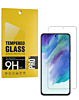 Shop the Clear Tempered Glass for Galaxy S21 FE, case-friendly, 2.5D, 1 piece.