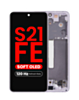 OLED Assembly with Frame for Galaxy S21 FE (G990) (LAVENDER) (Aftermarket Plus Soft Oled / 120Hz)