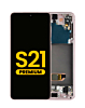 Order the OLED Assembly with Frame for Galaxy S21 G991 in Phantom Pink, Premium.
