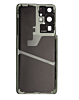 Back Glass with Camera Lens and Adhesive for Galaxy S21 Ultra (NO LOGO) (PHANTOM SILVER)