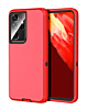 Heavy Duty Case for Galaxy S21 Ultra (RED & BLACK) (Only Ground Shipping)