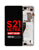 OLED Assembly with Frame for Galaxy S21 Ultra (G998) (PHANTOM SILVER) (Aftermarket Plus Soft Oled / 120Hz)