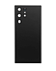 Buy the Back Glass with Camera Lens and Adhesive for the Galaxy S22 Ultra in Phantom Black, no logo.
