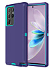 Heavy Duty Case for Galaxy S22 Ultra (PURPLE & TEAL) (Only Ground Shipping)