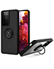 Galaxy A23 5G Hard PC Rear / Soft TPU Colorful Border Case with I - ring Holder - BLACK (Only Ground Shipping)