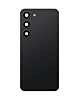 Stock up on the back glass with camera lens for Galaxy S23 US and international versions in phantom black. Service pack.