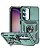 Galaxy S23 Dual Layers Hybrid Case with Metal Ring & Camera Protector - GREEN (Only Ground Shipping)