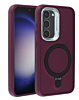Support Heavy Duty Case with Wireless Charging Kickstand - MAROON for Galaxy S23 (Only Ground Shipping)