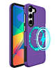 Galaxy S23 Plus Wireless Charger Dual Layer Case - PURPLE (Only Ground Shipping)