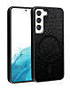 Wireless Charging Bling Diamond Crystal Case - BLACK for Galaxy S23 (Only Ground Shipping)