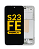 Shop the OLED Assembly with Frame for Galaxy S23 FE 5G S711 in cream, premium edition.
