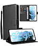 Galaxy S23 Plus Leather Wallet Case with Card Slot - BLACK (Only Ground Shipping)