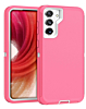 Heavy Duty Case for Galaxy S23 Plus (LIGHT PINK & WHITE) (Only Ground Shipping)