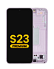 Grab wholesale deals on the OLED assembly with frame for Galaxy S23 S911 in pink. Premium.