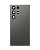 Stock up on the back glass with camera lens for Galaxy S23 Ultra, US or International version, service pack, in green.