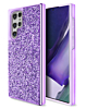Galaxy S23 Ultra Bling Diamond Crystal Dual Layer Case - PURPLE (Only Ground Shipping)