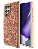 Galaxy S23 Ultra Bling Diamond Crystal Dual Layer Case - ROSE GOLD (Only Ground Shipping)
