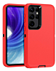 Heavy Duty Case for Galaxy S23 Ultra (RED & BLACK) (Only Ground Shipping)