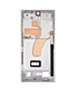 Galaxy S23 Ultra 5G Mid-Frame Housing (North American Version) (SKY BLUE)