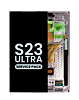 Stock up on the OLED assembly with frame for Galaxy S23 Ultra S918 in lavender. Service pack.