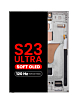 OLED Assembly with Frame for Galaxy S23 Ultra (S918) (CREAM) (Aftermarket Pro Soft Oled / 120HZ)