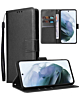 Galaxy S24 Ultra Leather Wallet Case with Card Slot - BLACK (Only Ground Shipping)