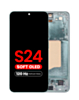 OLED Assembly with Frame for Galaxy S24 (S921) (JADE GREEN) (Aftermarket Plus Soft Oled / 120Hz)